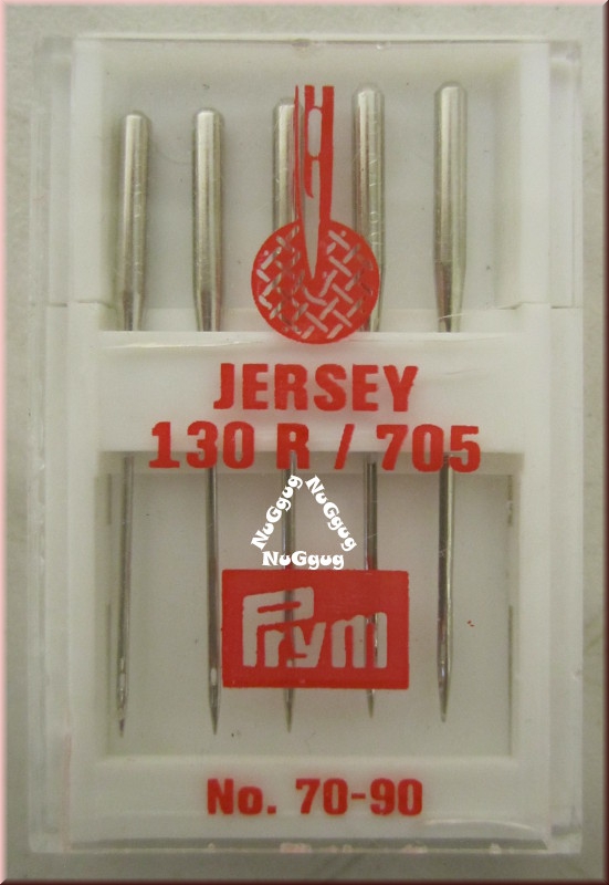 Nähmaschinennadeln 70-90, Jersey, 130 R-705, von Prym, 5 Stück