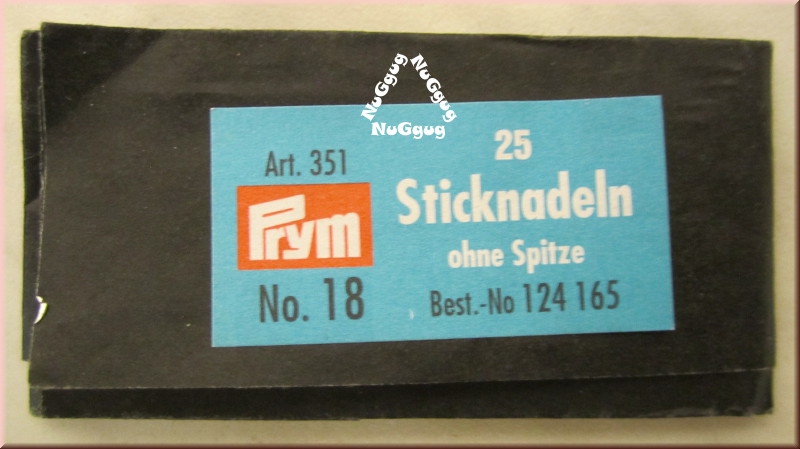 Sticknadeln ohne Spitze, No. 18, von Prym, 25 Stück