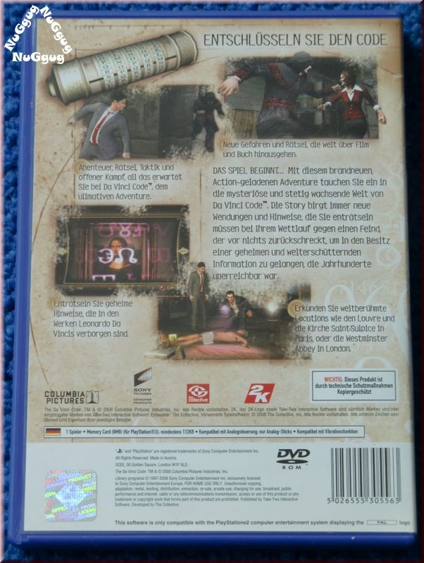 The Da Vinci Code Sakrileg. für PlayStation 2
