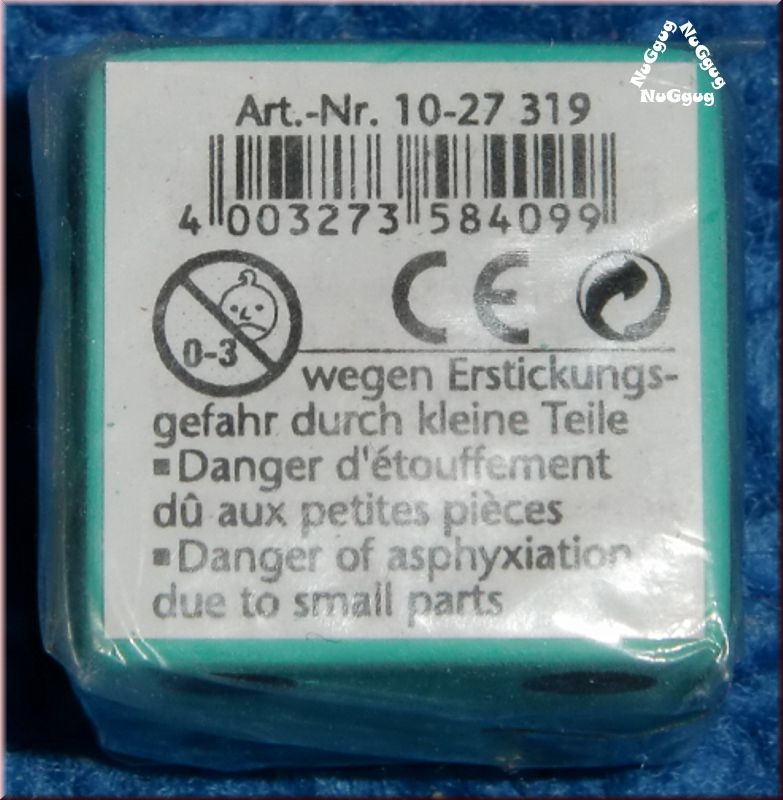 Radiergummi Würfel, grün