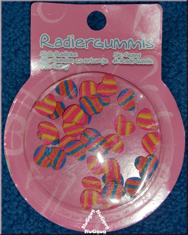 Mini-Radiergummies in Herzform, 35 Stück