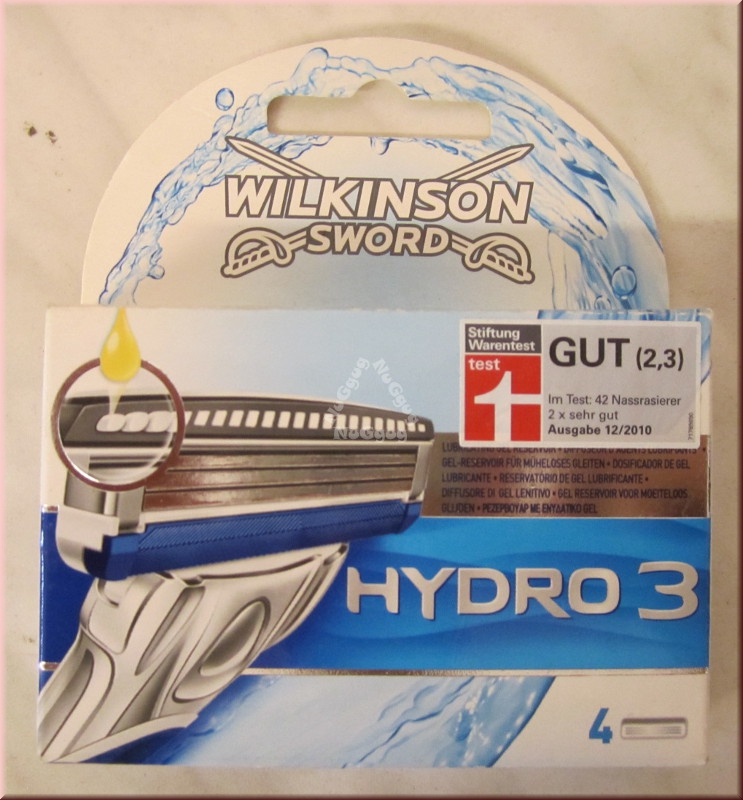 Rasierklingen Wilkinson Sword Hydro 3, 4 Stück