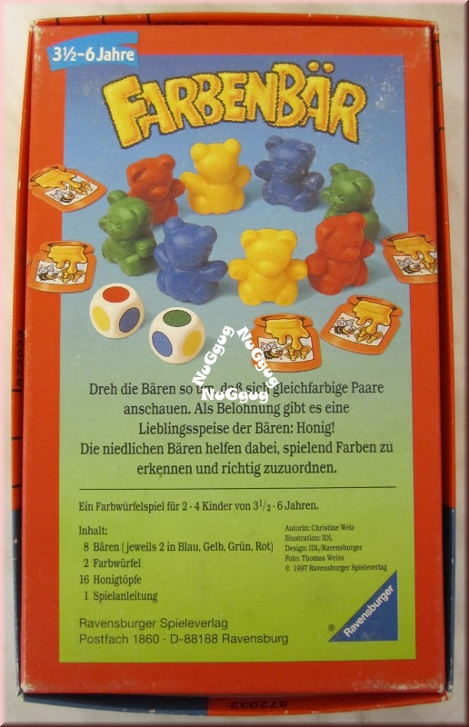 Farbenbär - Bärchen Blau sucht seine Frau von Ravensburger