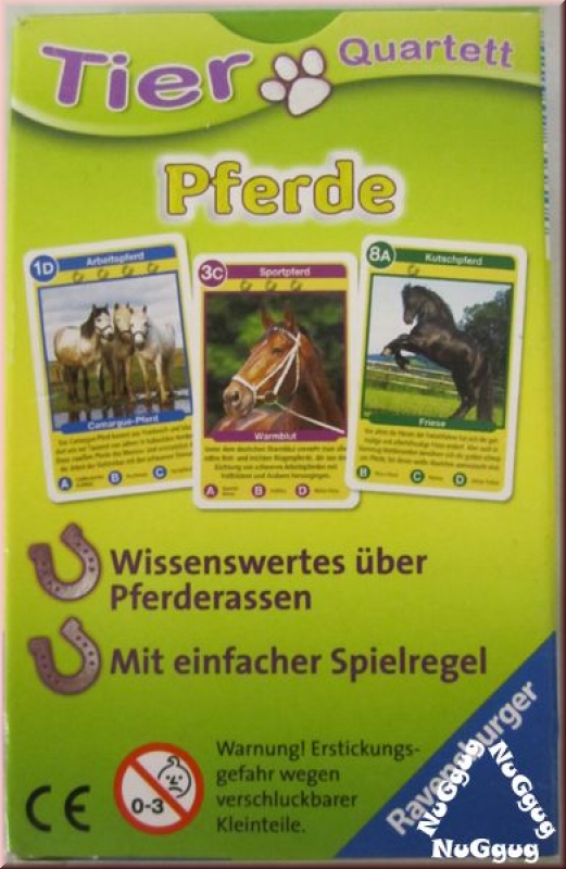 Tier-Quartett Pferde von Ravensburger
