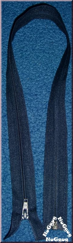 Reißverschluß dunkelblau. 68 cm
