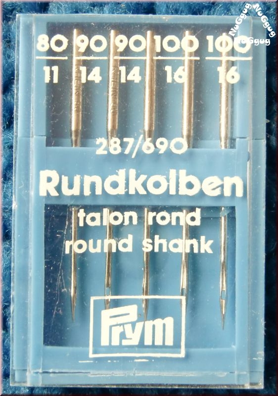 Nähmaschinennadeln 80 - 100. Rundkolben 287/690 von Prym