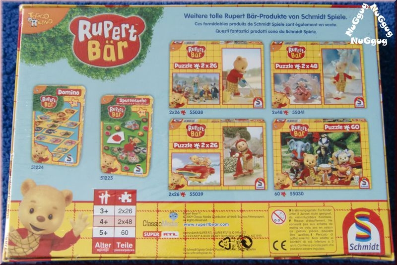 Ruppert Bär unterwegs. Puzzle 2 x 26 Teile