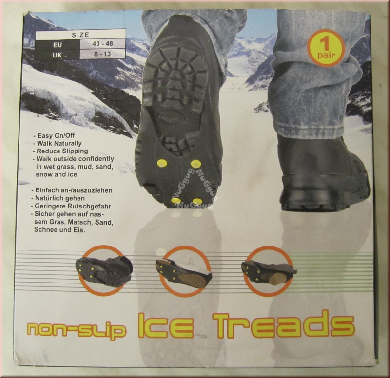 Schuhspikes, Eiskralle, 1 Paar, Größe 43 - 48