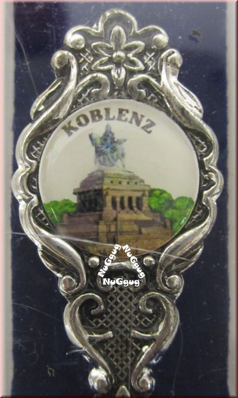 Sammellöffel "Koblenz". echt versilbert. Souvenir-Löffel
