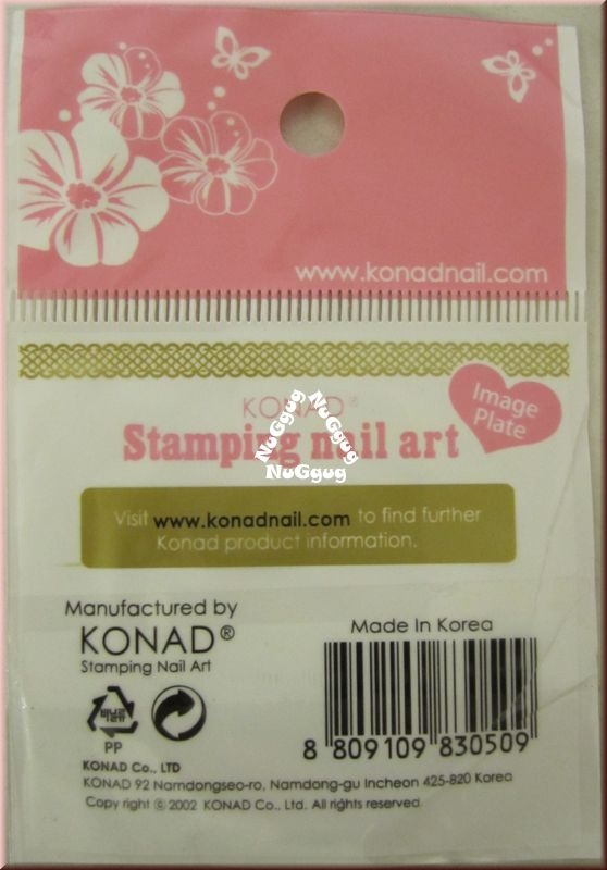 Konad Stamping Nail Art Image Plate M75
