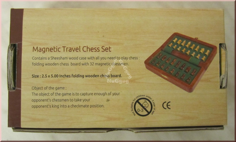 Magnetisches Reisespiel Schach, Longdield Magnetic Travel Chess Set