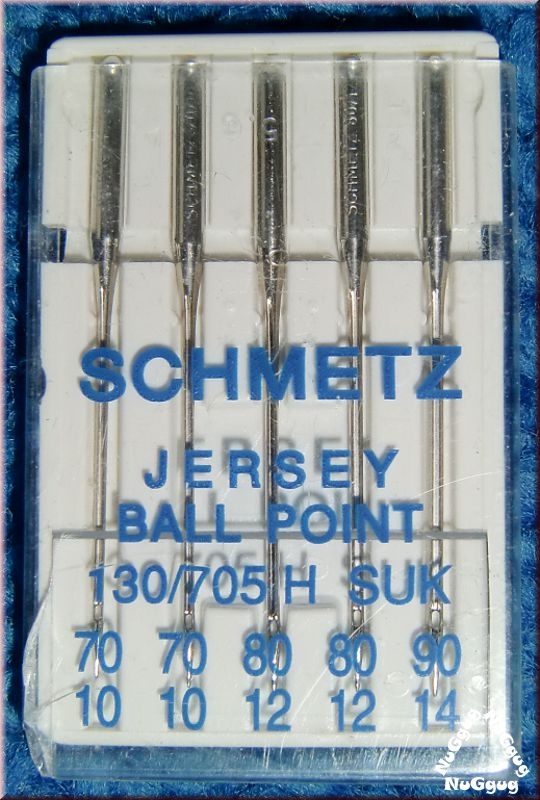 Nähmaschinennadeln 70-90. Jersey Ball Point 130/705 H SUK von Schmetz