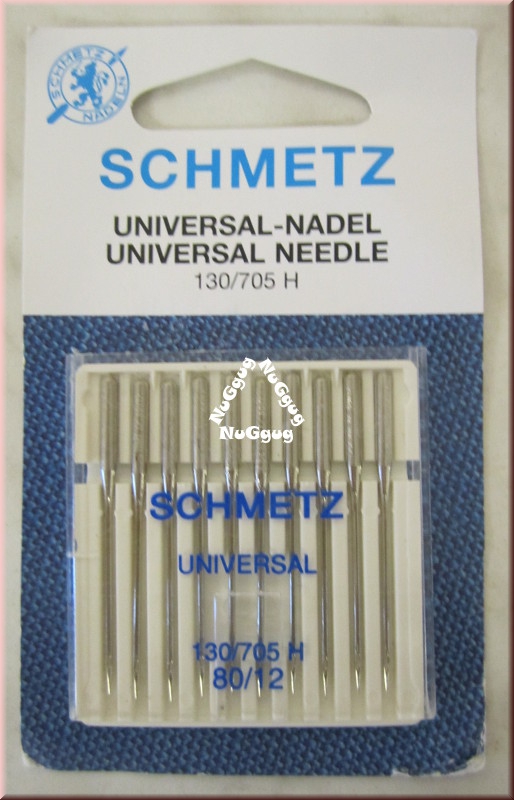 Nähmaschinennadeln 80/12, universal, 30 - 705 H von Schmetz, 10 Stück