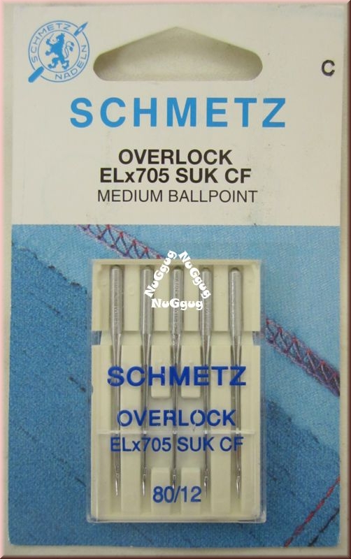 Nähmaschinennadeln Overlock ELx705 SUK CF von Schmetz