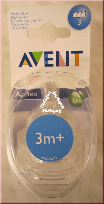 Philips Avent Airflex Silikonsauger, 2 Stück