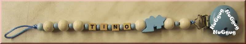 Schnullerkette "TINO" aus Holz
