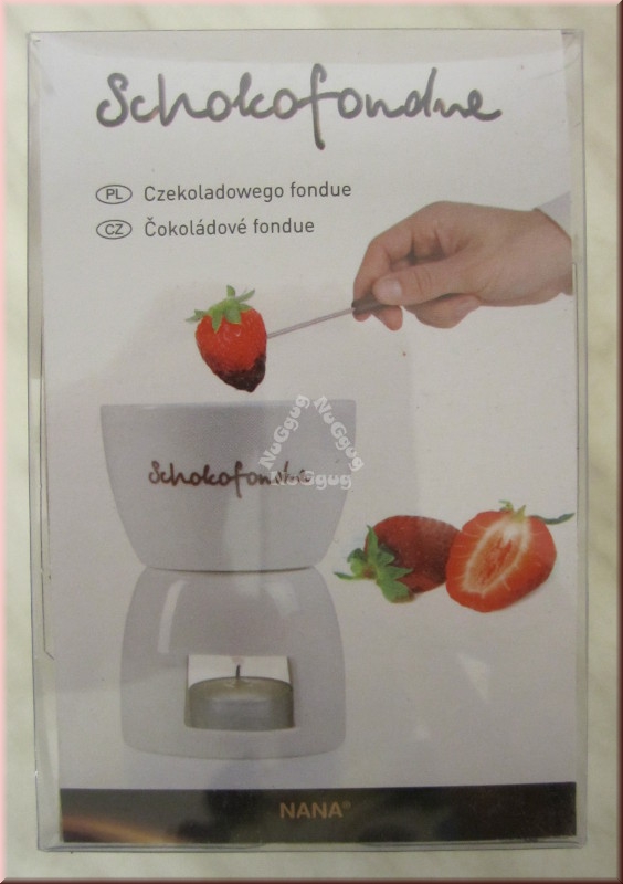 Schokofondue Set von Nana für 2 Personen, Schokoladenfondue