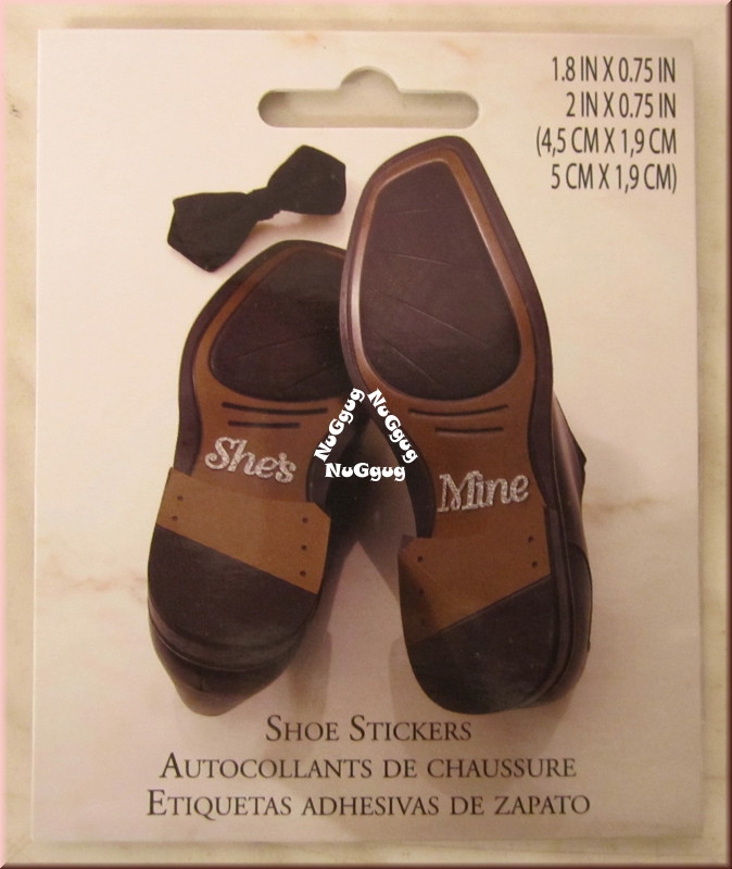 Lillian Rose Shoe Stickers "She's Mine", Artikel WF674 SM