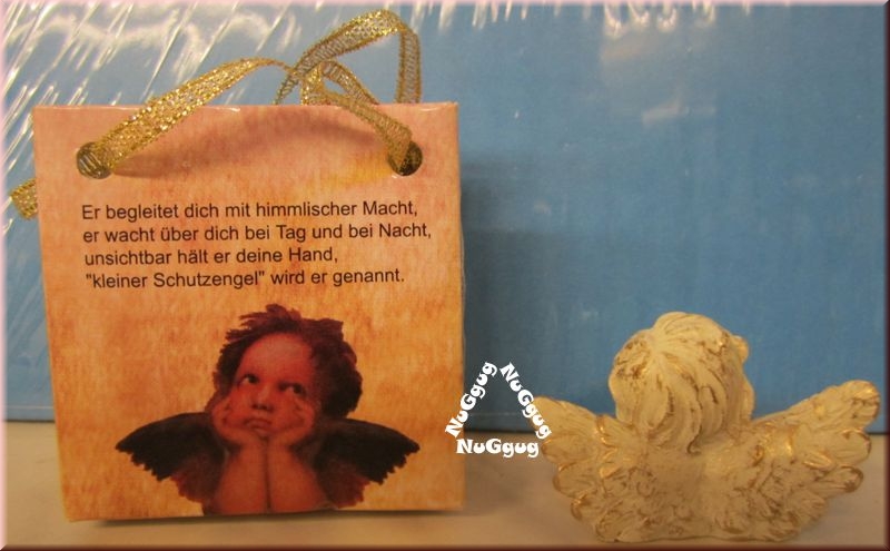 Schutzengel in der braunen Geschenktasche