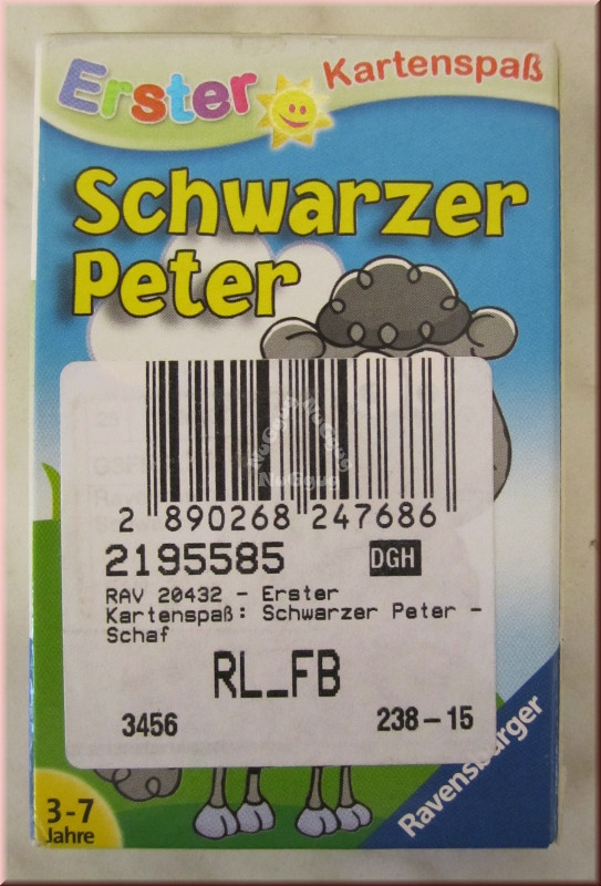 Schwarzer Peter von Ravensburger, Erster Kartenspaß, 20432