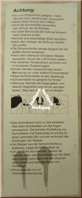 Schwimmbrille schwarz/grün