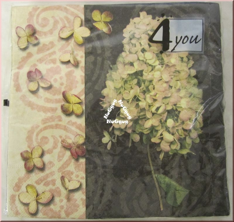 Servietten von 4you, Blumen-Motiv, 20 Stück