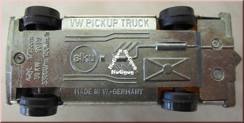 Siku VW Golf Pick-Up Truck, silber