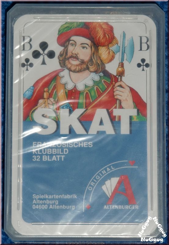 Skatkarten, 32 Blatt, Französisches Bild