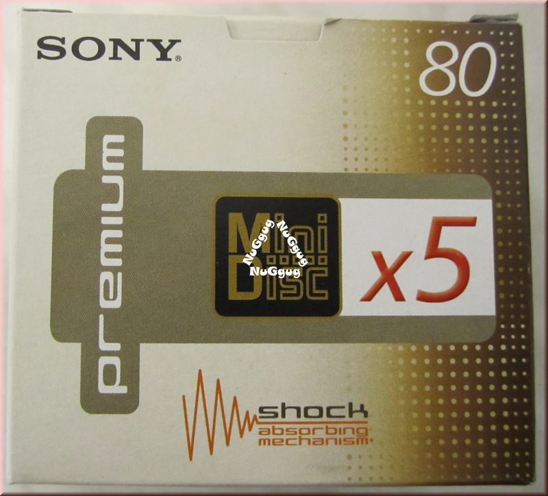 Sony Mini Disc Premium 80, 5er Pack