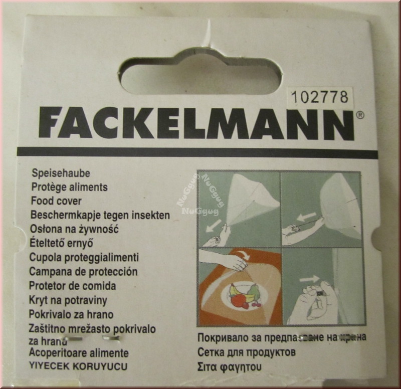 Speisehaube 44478 Fackelmann, 36 cm, Insektenschutzhaube, Fliegenschutz