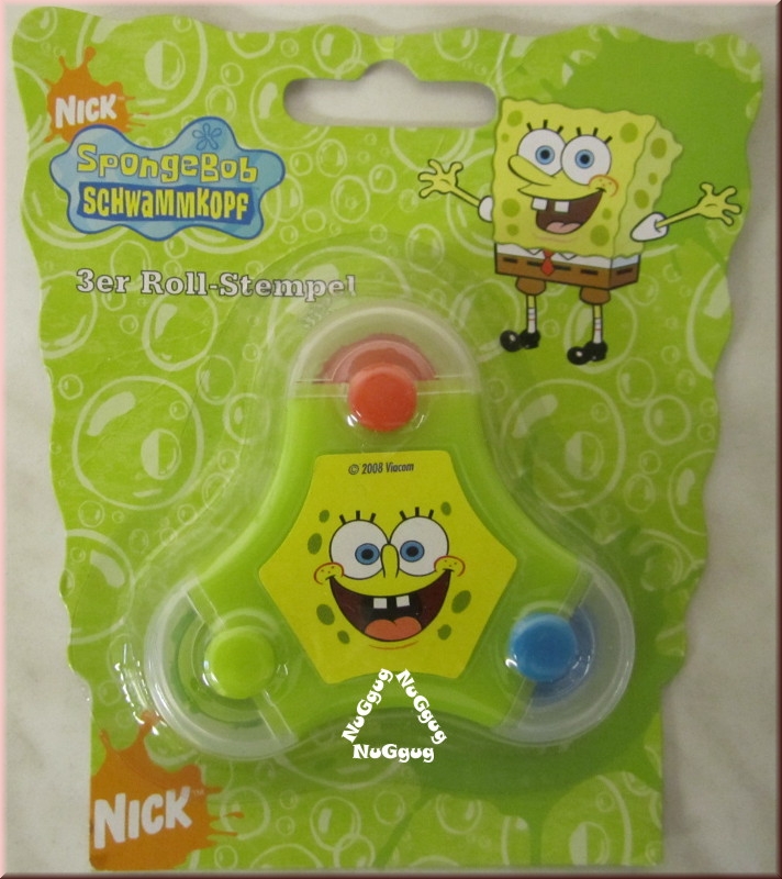 Spongebob Schwammkopf 3er Roller-Stempel