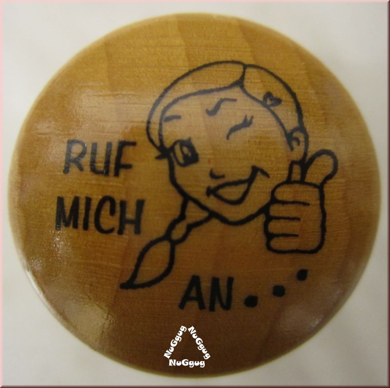 Motivstempel "Ruf mich an...", Holzstempel