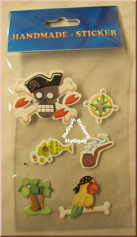 Handmade Sticker Set Pirat