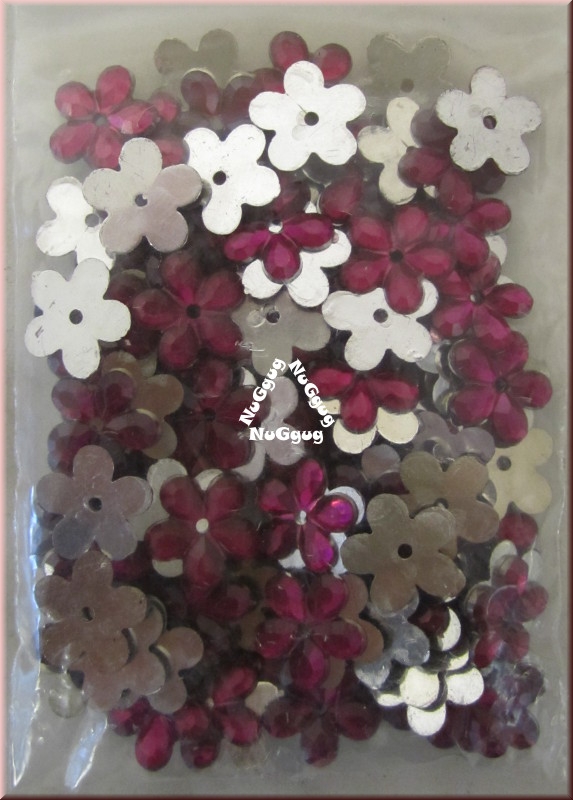 Steuelemente "Blüten rot", Deko-Streu, 100 Stück