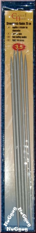 Strumpfstrick-Nadeln 20 cm. 3.0 mm. 5 Stück