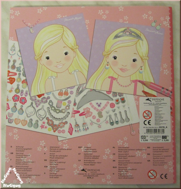 My Style Princess, Bling-Bling Book, Design- und Stickerheft 8278_A