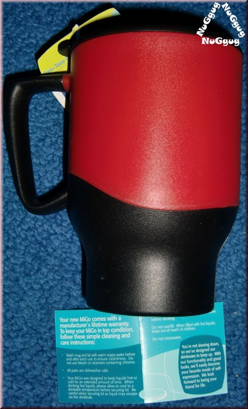 Thermobecher migo. two tone bell. rot/schwarz