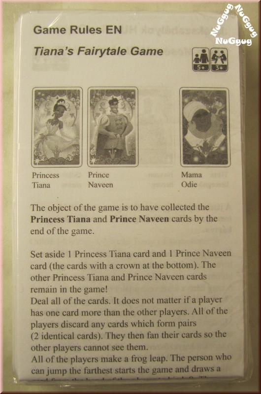 Tianas's Fairytale Game "Küss den Frosch", Kartenset/Ersatzkarten