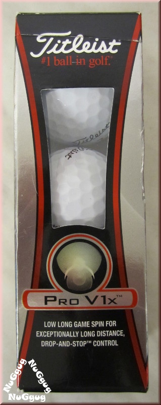 Titleist Pro V1x, Golfball, 3er Set