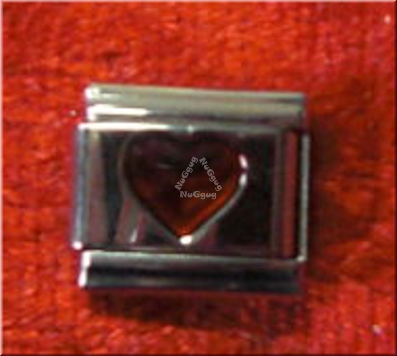 Uberry Charm "rotes Herz", Modul für Edelstahl Armband