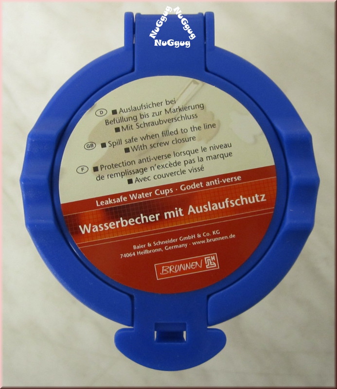 Brunnen Wasserbecher mit Auslaufschutz, blau, Pinselbecher