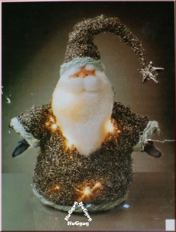 LED-Deko-Figur Weihnachtsmann von Hellum. 30 cm