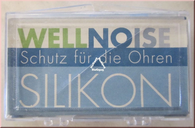 WELLNOISE Ohrenstopfen, blau, medizinisches Silikon, 3 x 2 Stück