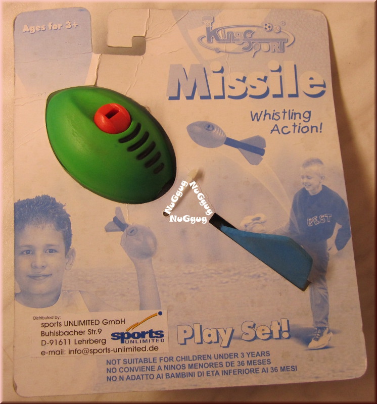 Outdoor Wurfspiel "Heuler", Missile Whistling Action, 16 cm