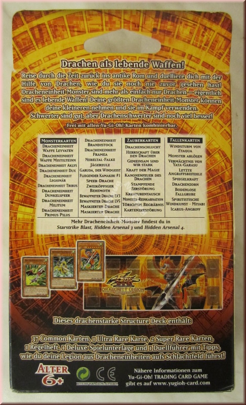 Konami Yu-Gi-Oh! 5D's Dragunity Legion Structure Deck, 1. Auflage, deutsche Ausgabe