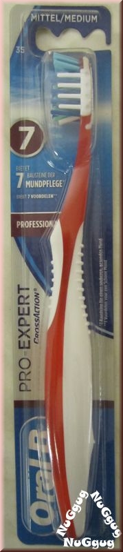Zahnbürste Oral B Pro-Expert CrossAction Professional 35 Mittel/Medium, rot/weiß