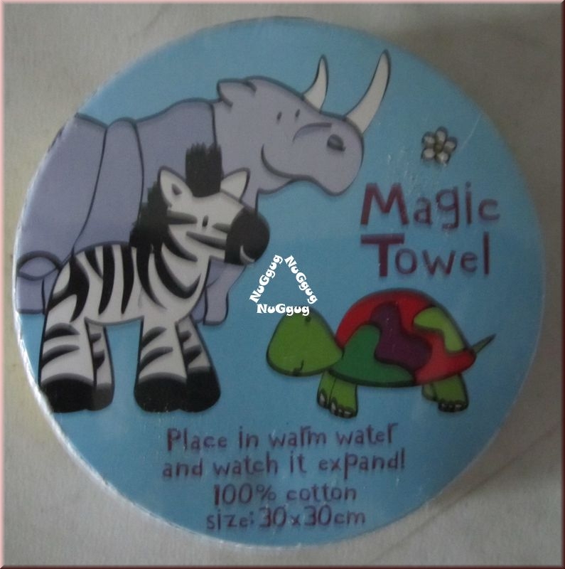 Zauberhandtuch. Tiere, magisches Handtuch, Magic Towel