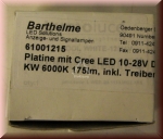 Barthelme Platine mit Cree LED, HighPower LED Kalt Weiß