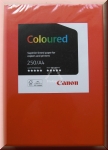 Kopierpapier A4 Canon Coloured, intensiv rot, 160 g/m², 250 Blatt, Druckerpapier
