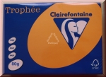 Kopierpapier A4 Clairefontaine Trophée 1761, orange, 80 g/m², 500 Blatt, Druckerpapier